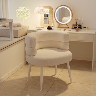 化妆椅家用梳妆台凳子靠背女生z卧室椅子轻奢高级美甲店顾客专用