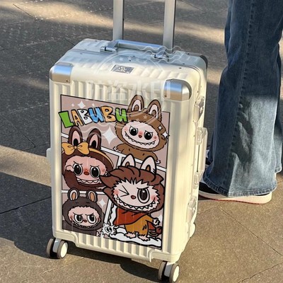 行李箱贴b纸防水不留胶全覆盖整张旅行箱防丢装饰贴纸大图案