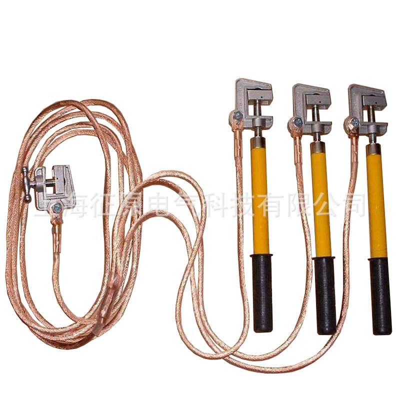 6kv10kv35kv110kv220kv500kv平口螺旋压紧式三相短路高压接地线