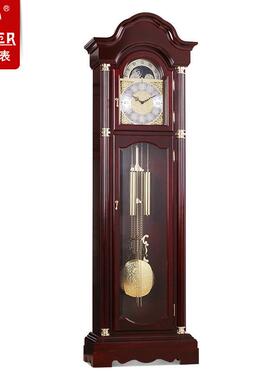 霸王欧式客厅机械落地钟/德国赫姆勒3音簧机芯/椴木MG2516BP