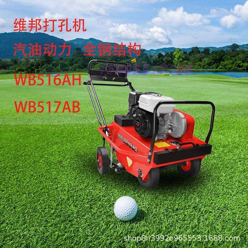 维邦WB516AB汽油草坪打孔机绿化园艺养护GX160动力打孔施肥透气机