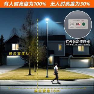 lamp street 一体华太阳能灯 人体感应农村道路照明路灯Solar