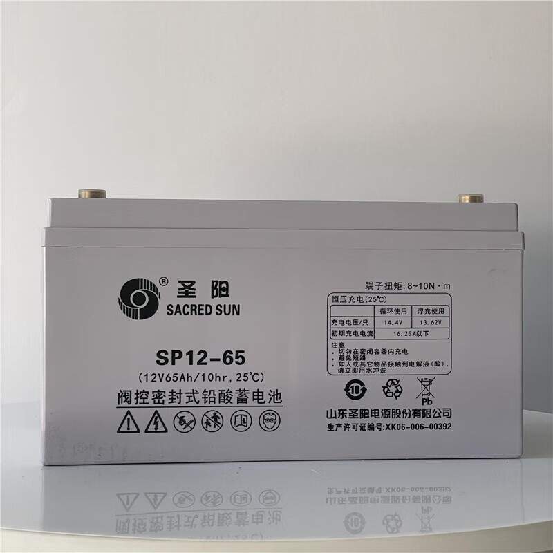 圣阳12V65AH SP12-65铅酸免维护蓄电池机房UPS电源EPS直流屏通讯