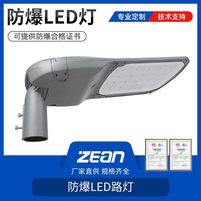 护栏式马路灯立式防爆方形2.5米50W200w驱动电源公路防爆泛光灯
