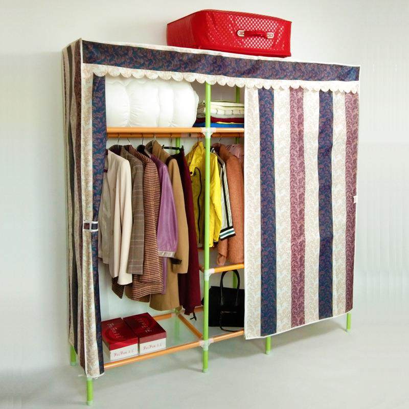 大容量家用布衣柜加粗加厚钢管组合简易衣柜