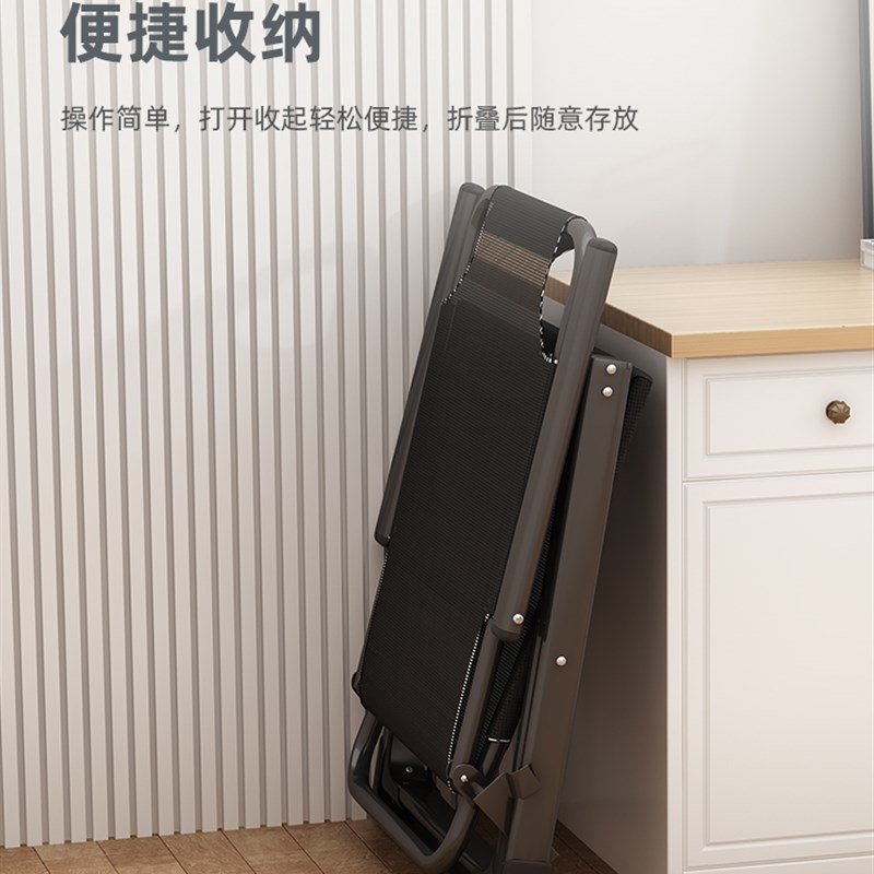 躺椅折叠午休靠背椅坐睡两用椅z子懒人可躺电脑椅家用休闲沙发座