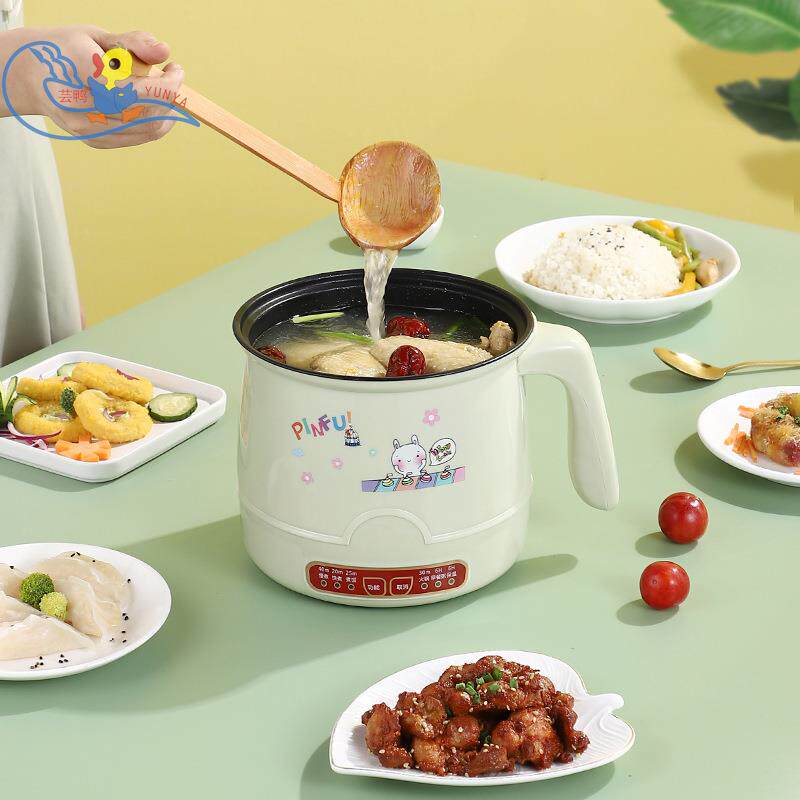 淘气猫多功能不粘智能学生宿舍家用电火锅迷你蒸锅单双人电煮锅