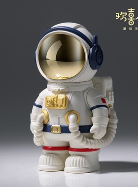 欢喜小将《上天揽福下海捞金》宇航员潜水员桌摆寓意好物车载摆件
