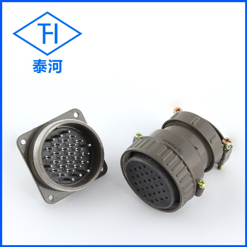 航空插头 P55K3kQ  P55J3Q 30芯圆形连接器开孔55mm反插粗针可定