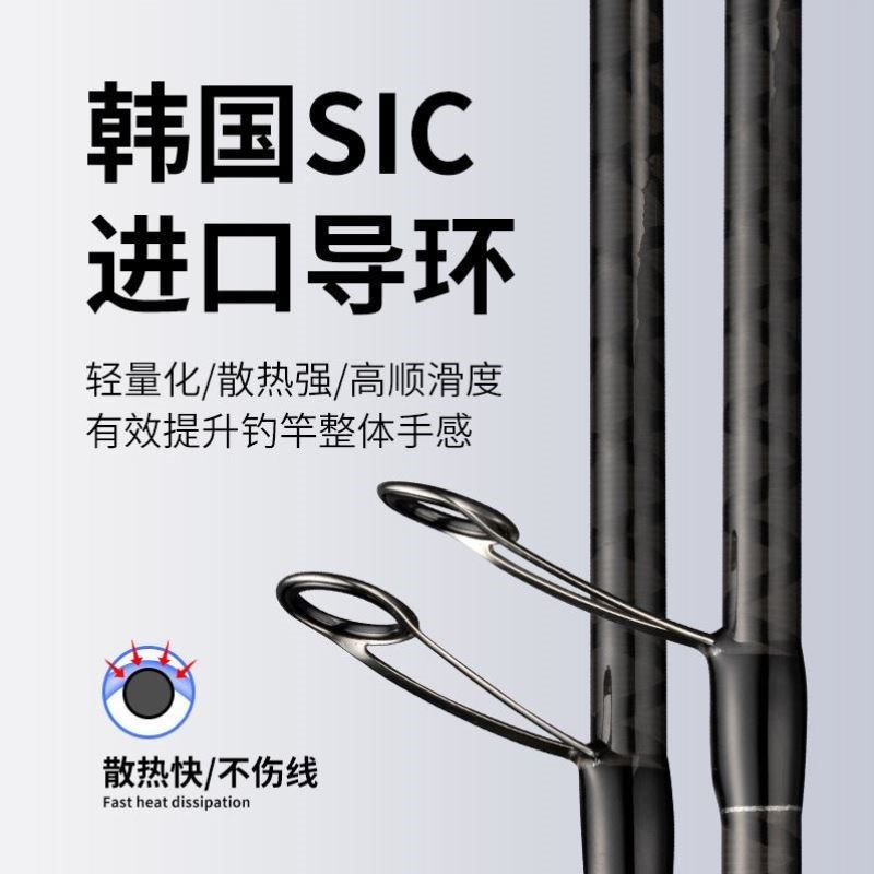 科迈龙鲲岸抛路亚杆翘嘴3.I0米远投海鲈路亚竿
