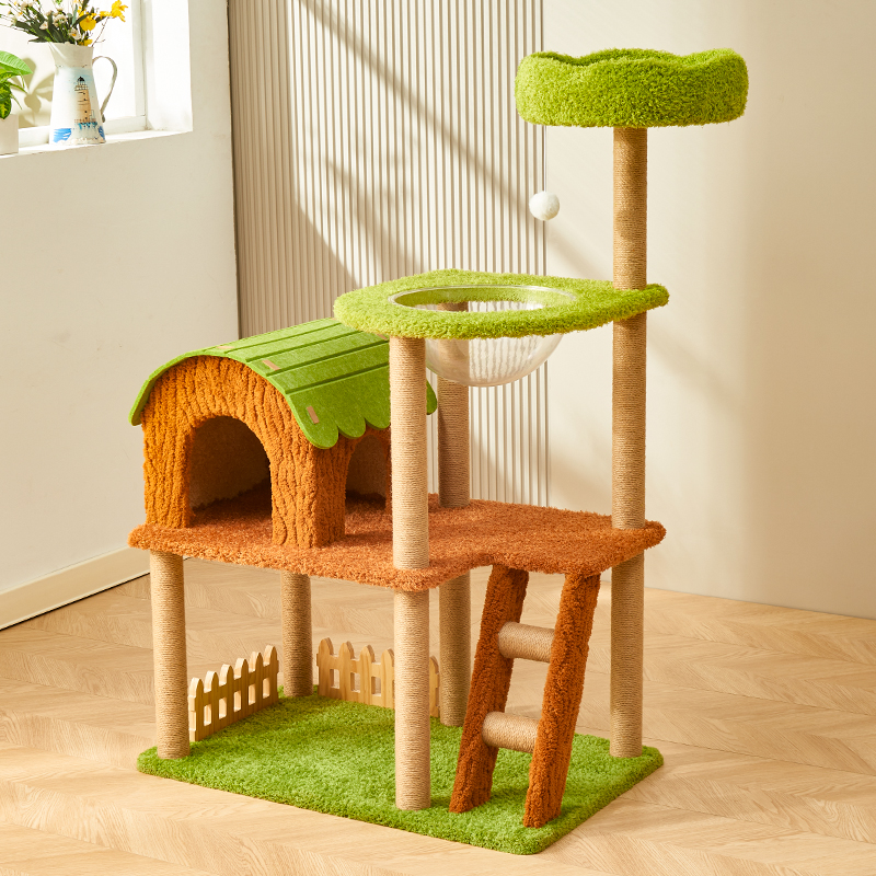 猫爬架猫窝猫树一体猫架猫爬架子占地小H猫咪用品大全猫跳台太空