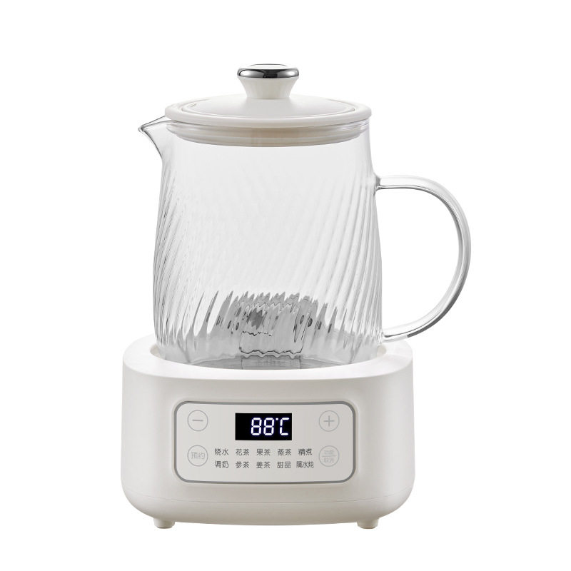 摩动1.2升全玻璃养生壶花茶家用多功能煮茶器办公室烧水壶