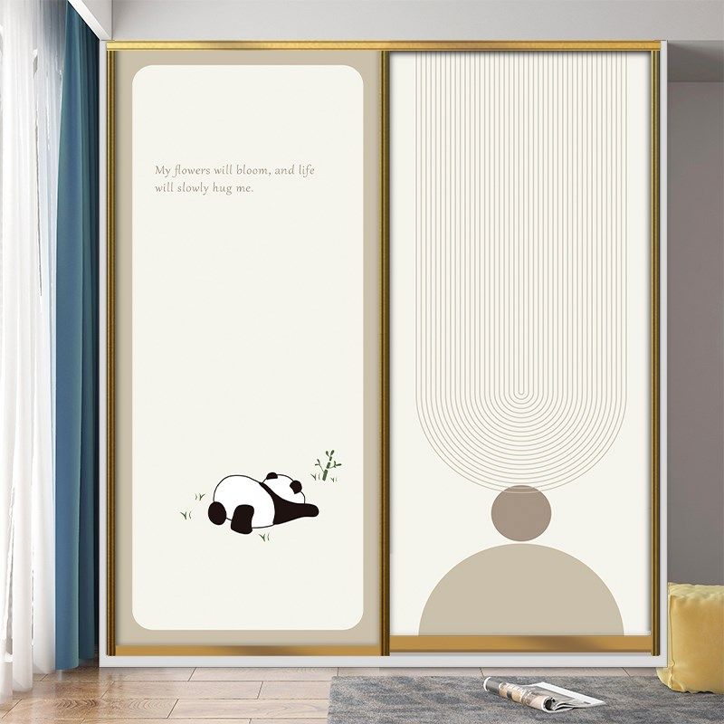 定制推拉门衣柜改造贴纸玻璃不透明贴膜自粘防水不透光加厚贴纸膜