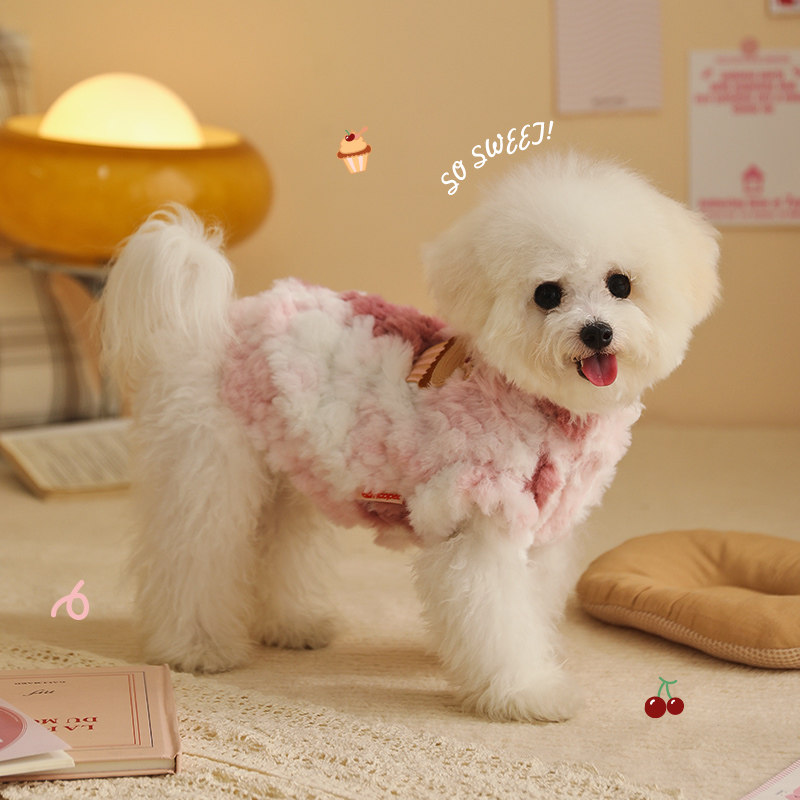 狗狗衣服冬装比熊泰迪博美宠物的小型犬约克夏冬天保暖猫咪衣服