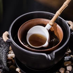 六合堂内胆过滤煮茶器陶瓷黑茶带把普洱功夫茶炉煮茶碗家用养生茶
