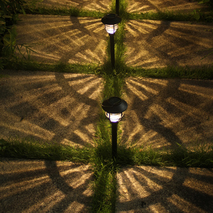 花园装饰太阳能草坪灯地插家用庭院灯院子氛围户外花园灯光影阳台