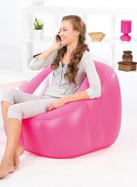 厚Besta沙y7575046046方形充气沙发休闲懒人发床加高加沙发w单人