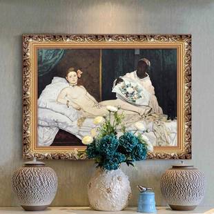 欧式 饰画德华马奈音乐会油画餐爱挂厅画水C341果静物人物壁画 装