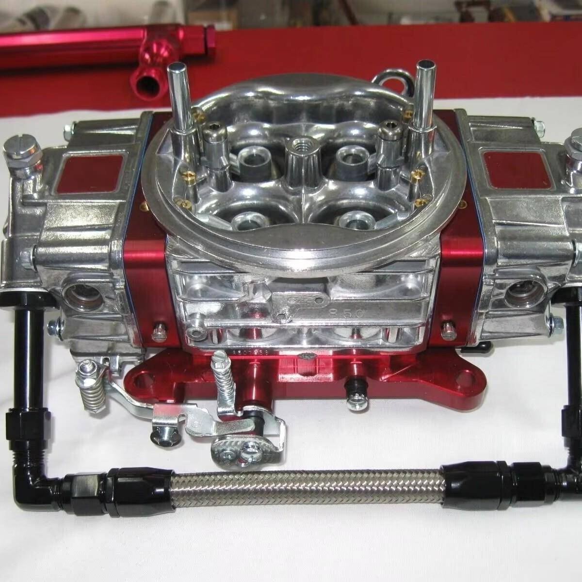 汽车改装AN8AN6双路燃油轨化油器管路套件Holley4150化油器配件