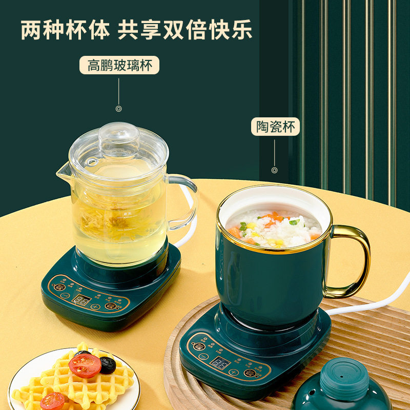 煮茶养生杯办公室宿舍迷你电炖杯分体电热茶杯高硼玻璃花茶壶礼品