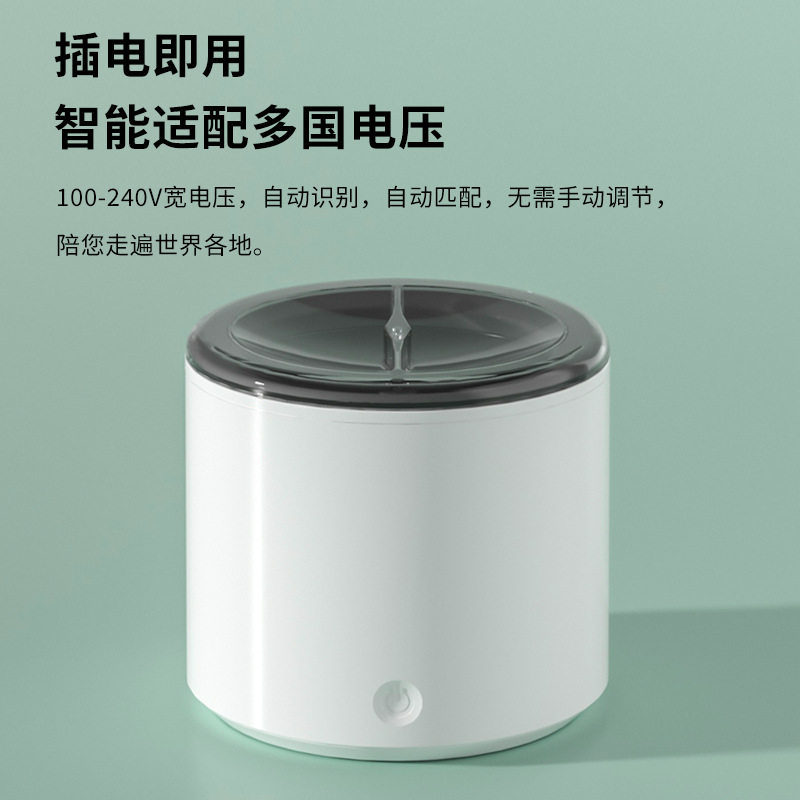 超声波清洗机110V/220V假牙首饰清洁牙套矫正器隐形眼镜清洗器