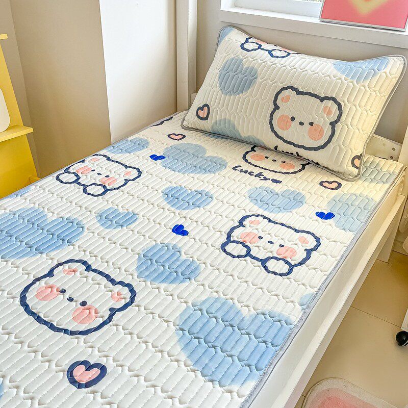 a类凉感丝凉席夏季学生宿舍席子寝室上下铺单人空调席夏天软席子