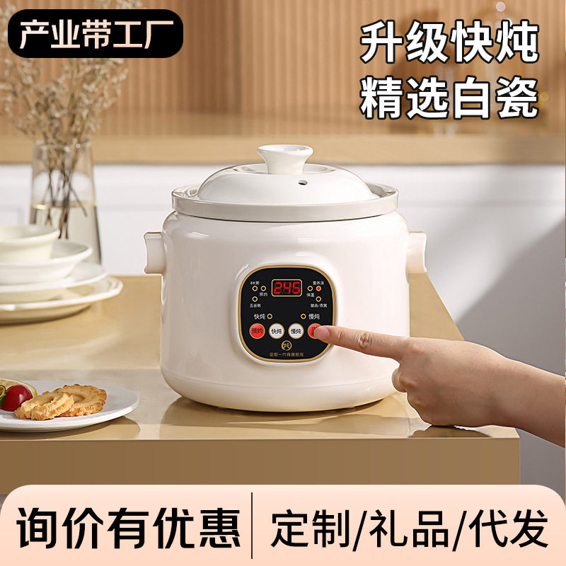 陶瓷内胆电炖锅煮粥锅煲汤锅多功能智能炖汤宝宝辅食锅养生锅