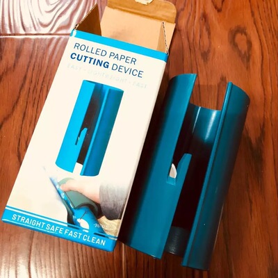 wrapping paper cutter 圣诞切纸机圆筒割纸刀便携式迷你切纸器