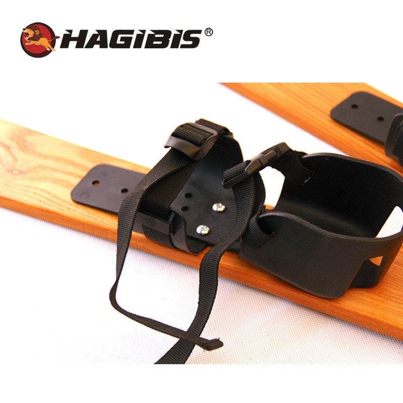 现货HAGIBIS水曲柳木制滑雪板双板大人儿童通用滑雪板套装橱窗展