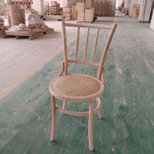 现代简约实木餐椅家用舒适靠背椅子餐厅背叉椅索耐特白胚椅子