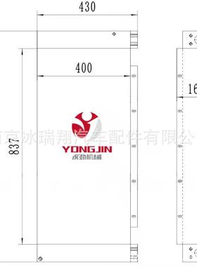 杰西博JCB 220液压油冷却器333/E9576液压油散热器