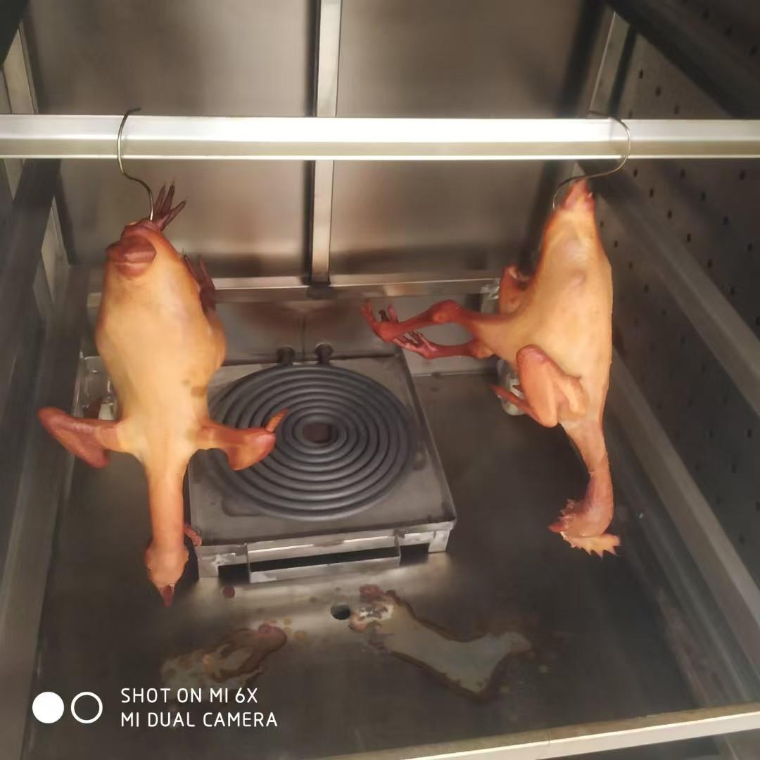 烤鹅机器风干鸡不锈钢烟熏上色设备鸡脖糖熏上色设备熟食烟熏