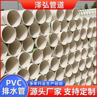 PVC加厚排水管市政建筑塑料管现货硬管PVC排污管建筑用排水管