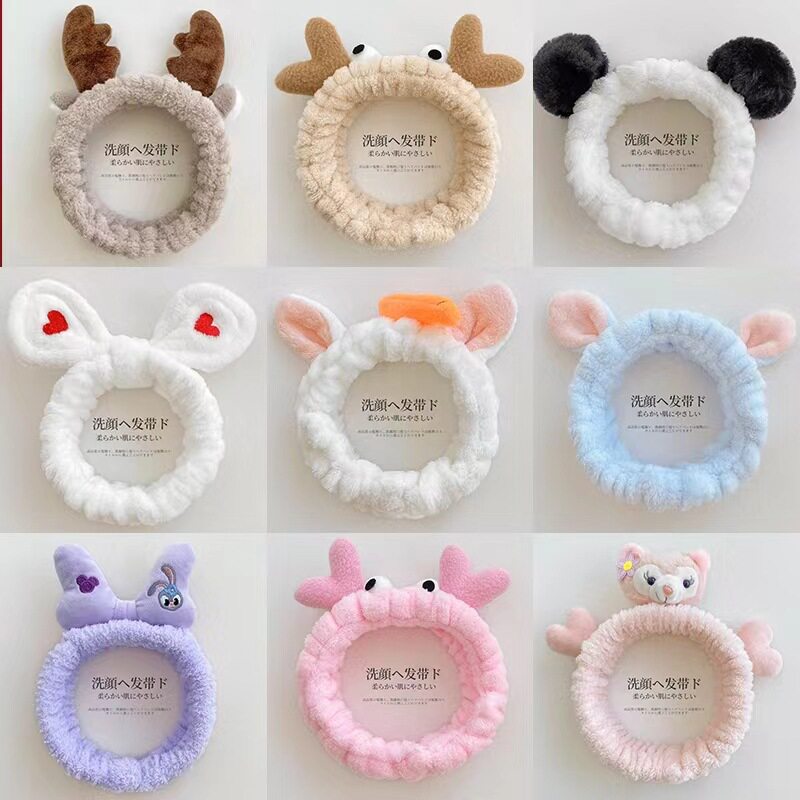 冬季洗脸发带女韩版网红发箍女学生甜美可爱化妆敷面膜束发带发卡