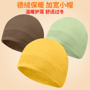 亚马逊秋冬运动骑行内胆帽抗寒风男女冬季 加厚小帽防寒小圆帽