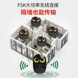 铁砖头家用门铃大音量呼叫器防水铃铛一拖一无线超远距离电子门钟