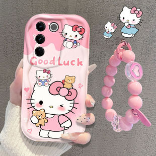 适用vivoS16手机壳V2244A新款手链女s16pro卡通可爱V2245A保护套vlvo s16e硅胶软V2239A防摔viv0s16pr0全包边