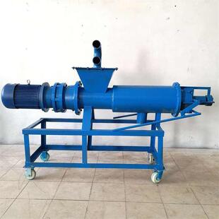 猪粪干湿分离机视频螺旋挤压固液分离机斜筛式 固液分离机