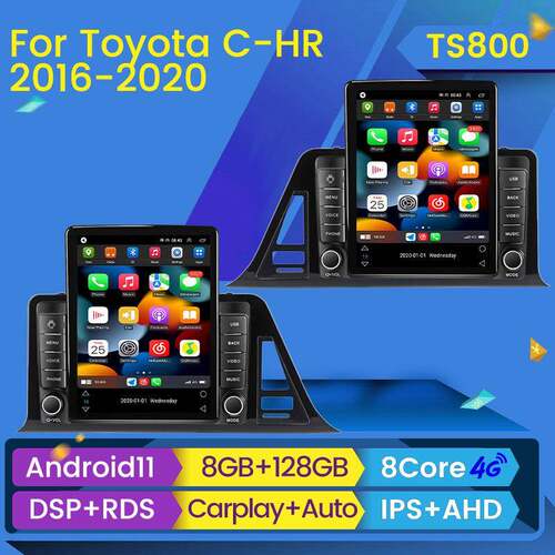 适用于ToyotaC-HR丰田C-HR竖屏安卓导航仪无线carplay石碑机
