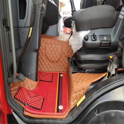 柳汽乘龙H5H7T7乘龙T5M5M7霸龙M7专用皮全包围大货车牵引车脚垫