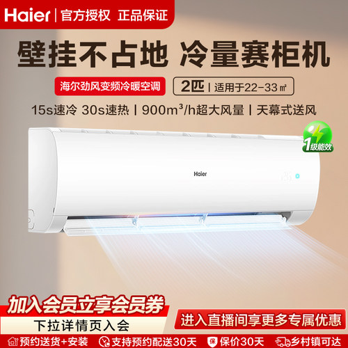 海尔2匹新一级能效变频挂机空调