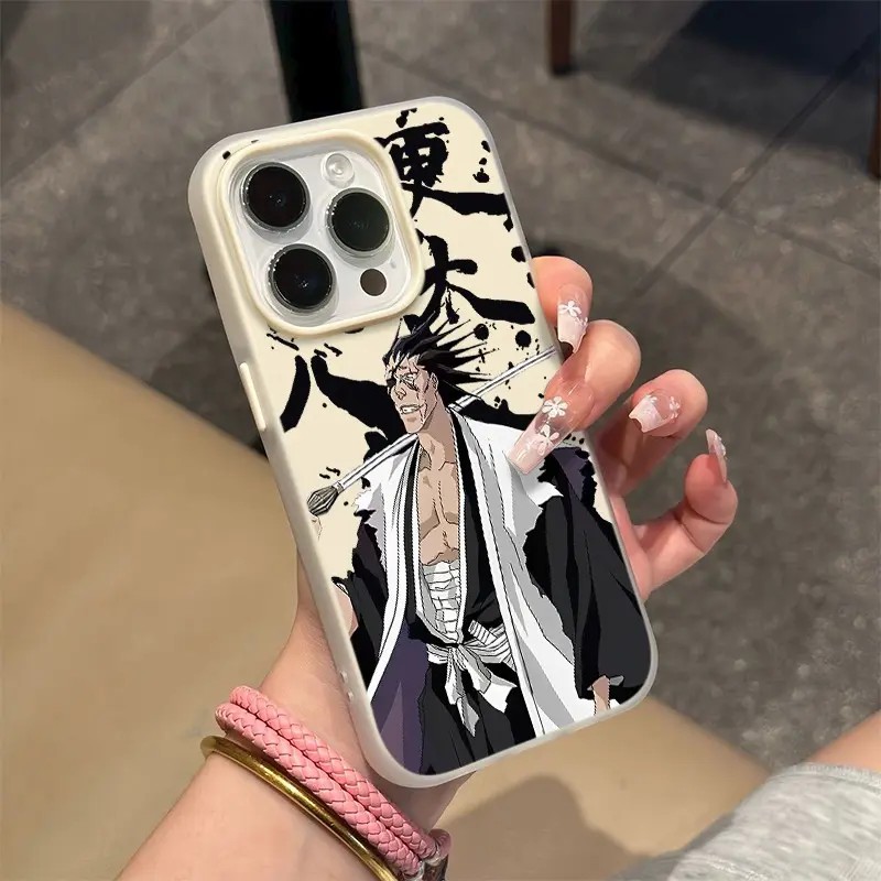 更木剑八适用苹果17手机壳iPhone15/14平果13pro动漫12/11肤感7/8plus死神周边x/xs/xr二合一果冻壳max保护套