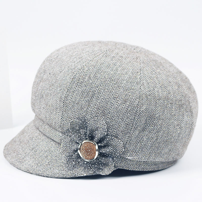 中老年人帽子女春秋天妈妈布帽单短檐遮h阳帽休闲老人帽奶奶鸭舌