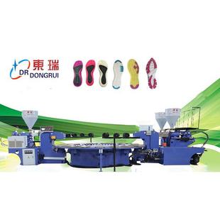 底转盘注塑机生产厂家 东莞TPR三色鞋