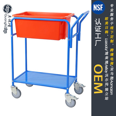 加工定制 OEM 仓储订单分拣小车 简易收纳盒手推车Trolley