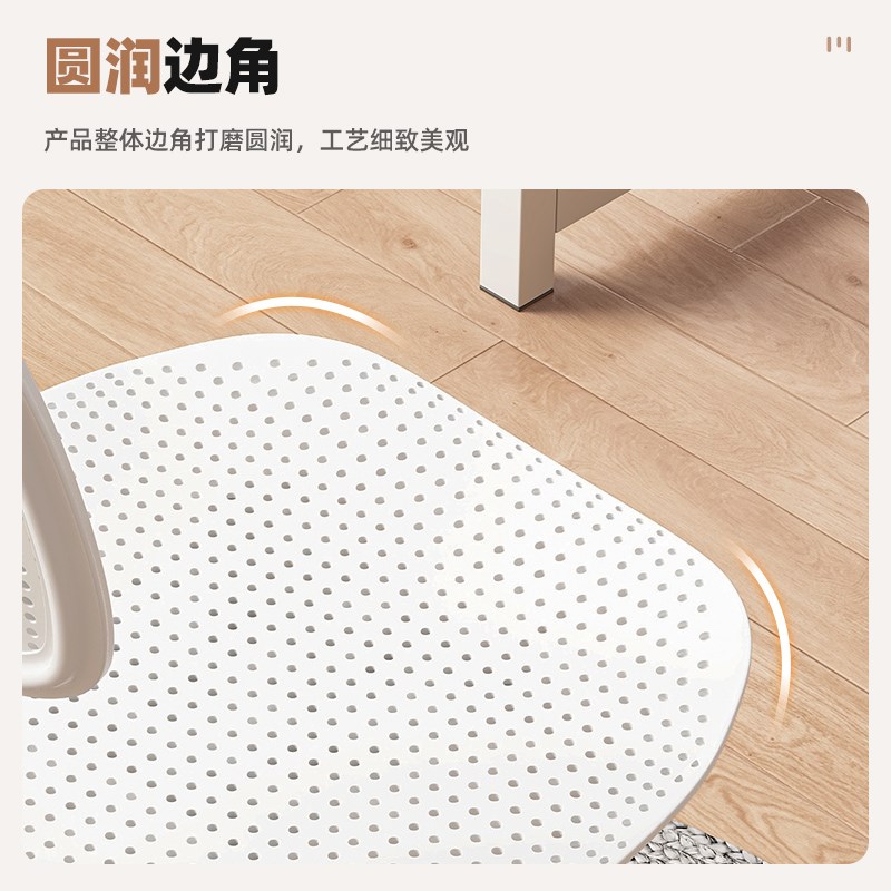 万向轮凳子升降旋转镂空靠背椅子家用办公椅学生书桌椅宿舍电脑椅