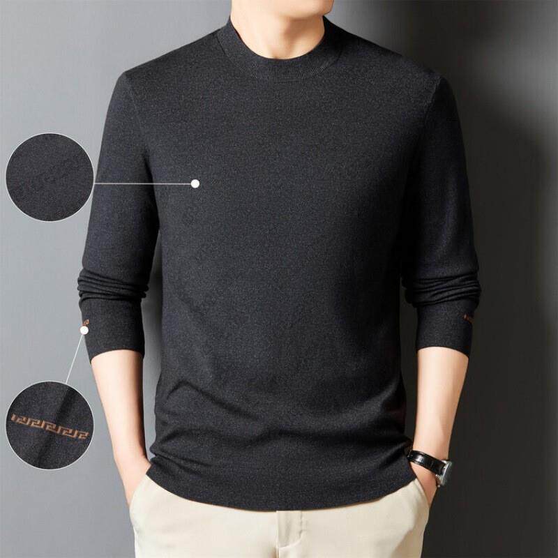 衣有四季2026新款男针织衫薄款套头长袖毛衣宽松大码青年上衣