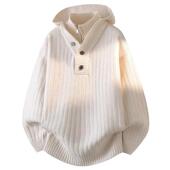 休闲潮流拼接针织衫 蕉幻伊焱配饰专卖秋冬T恤潮流男装 青少年时尚