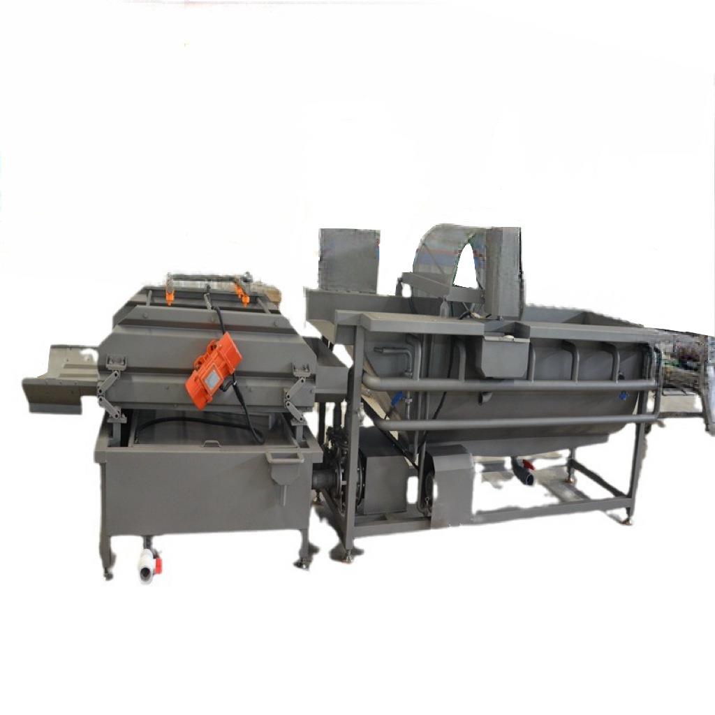 果蔬涡流气泡清洗机现货连续式中药才清洗线涡流蔬菜清洗机