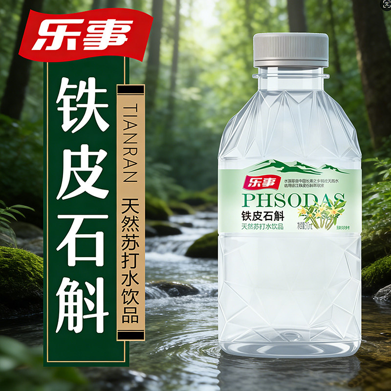 0添加乐事铁皮石斛天然苏打水整箱装健康畅饮310ml*15瓶厂家直销